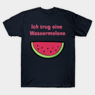 Ich trug eine Wassermelone T-Shirt